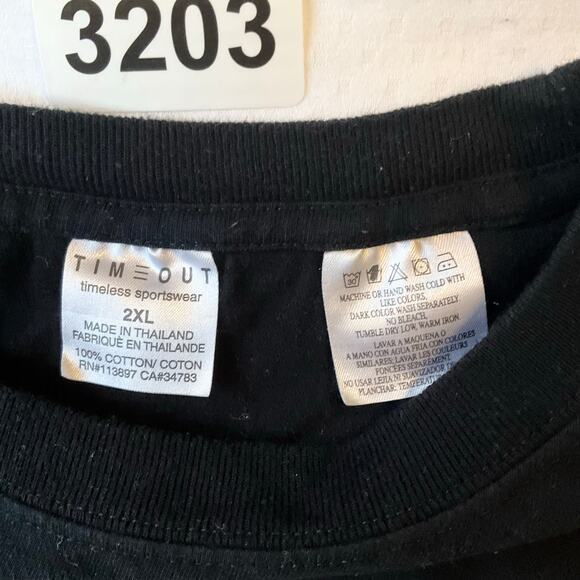 Time Out Timeless Sportswear Men Short Sleeve T-shirt size 2XL, Black, Hawaii - Picture 5 of 7